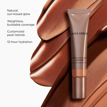 Laura Mercier Tinted Moisturizer Bronzer: Long Lasting Sheer Cream Bronzer, Weightless, Buildable Coverage, 12 HR Hydrating Wear, Non-Comedogenic, 6 Shades for All Skin Tones, Sundrop - dailyvitalstore