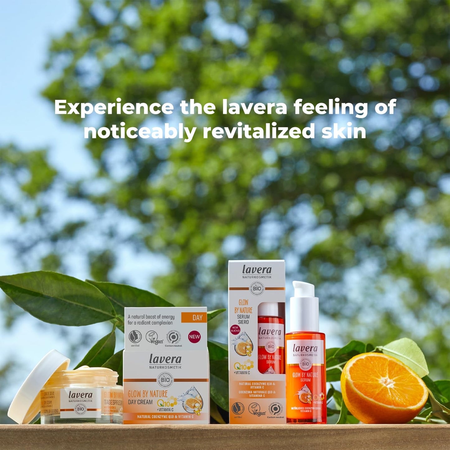 lavera Glow by Nature Serum - Face Serum with Q10 & Vitamin C for a Radiant Complexion - Moisturizing Facial Serum - Anti Wrinkle - PETA Certified - dailyvitalstore