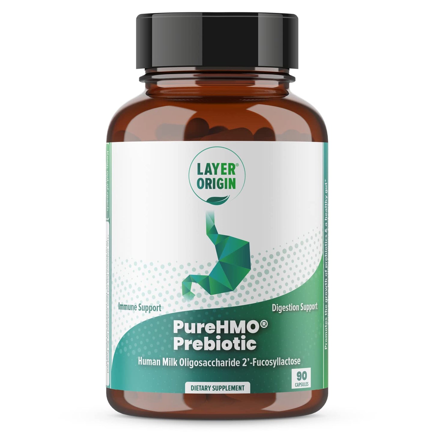 Layer Origin PureHMO Human Milk Oligosaccharide (HMO 2'-FL) Prebiotic Fiber - Feed 180 Billion Probiotics/Serving, 30-Day Supply - dailyvitalstore