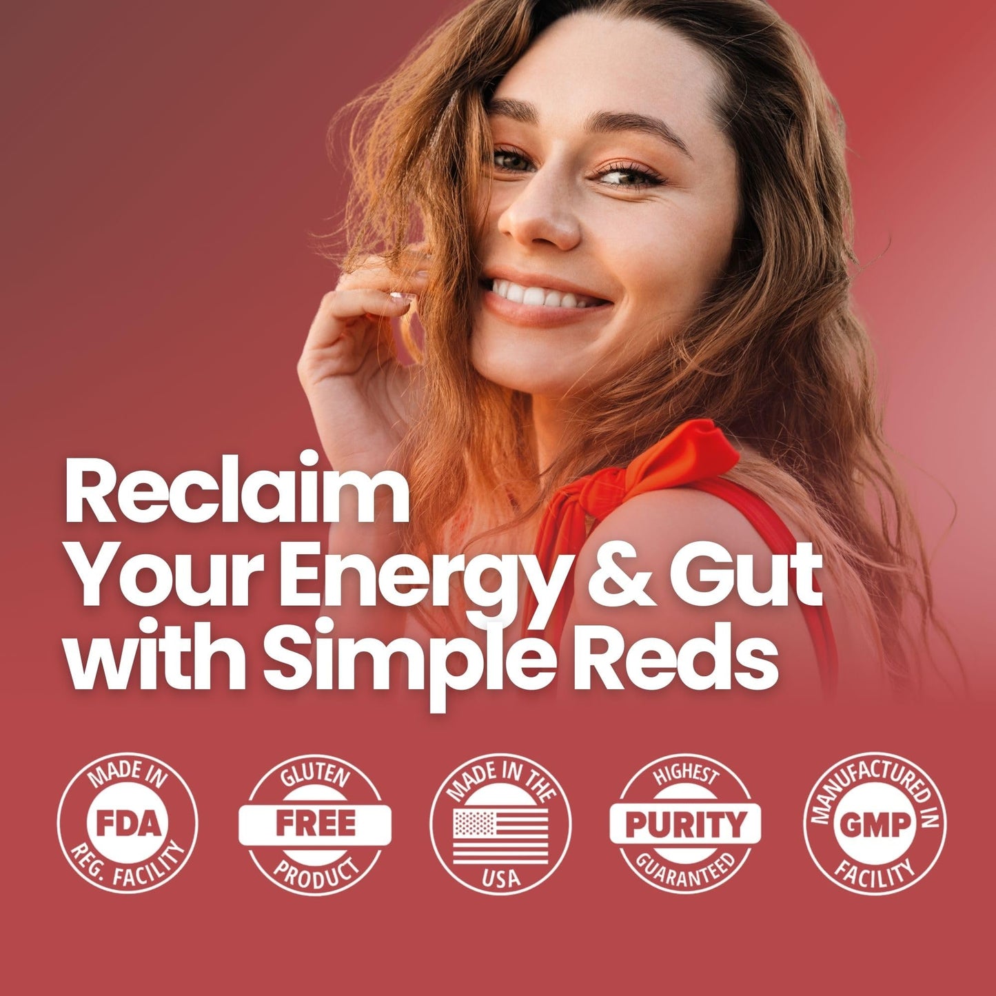 Layer Origin Simple Reds - Organic Red Polyphenols Whole Fruit Powder | Five Real Whole Fruits | 30 Servings - dailyvitalstore