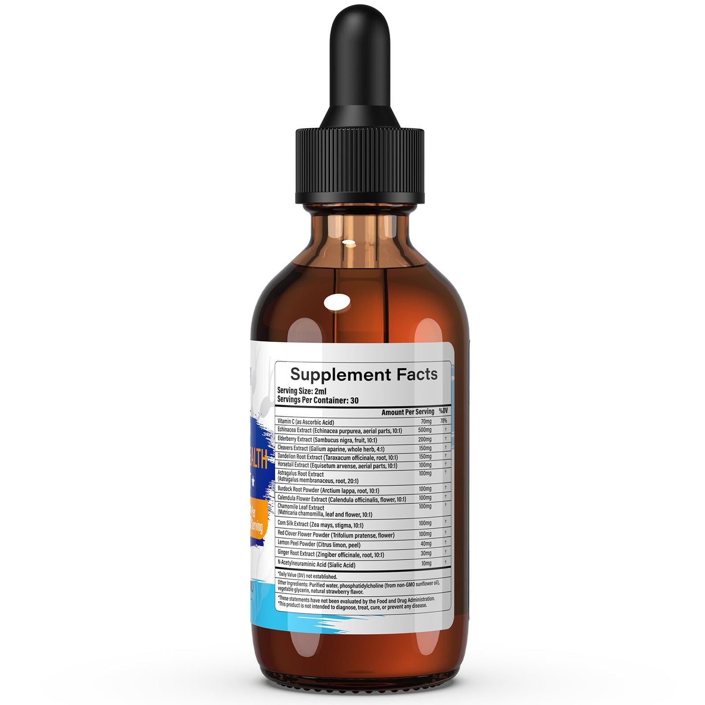 Lazpowfi Lymphatic Drainage Drops – Liposomal Lymphatic Drainage Supplements with Echinacea 500mg, Elderberry, Burdock Root & Dandelion – Liquid Lymphatic Drops, 2 fl oz - dailyvitalstore