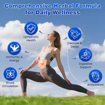 Lazpowfi Lymphatic Drainage Drops – Liposomal Lymphatic Drainage Supplements with Echinacea 500mg, Elderberry, Burdock Root & Dandelion – Liquid Lymphatic Drops, 2 fl oz - dailyvitalstore