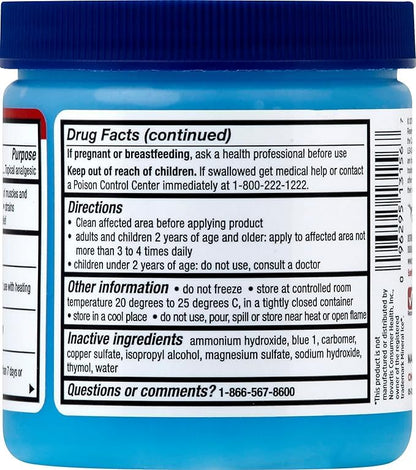 Leader Mineral Ice Blue Gel, Menthol 2%, Pain Relief Gel, Topical Analgesic, for Muscle Pain, Backache, Arthritis & Sport Injuries, for Adults and Kids 2+, Compare to Mineral Ice, 8 oz - dailyvitalstore