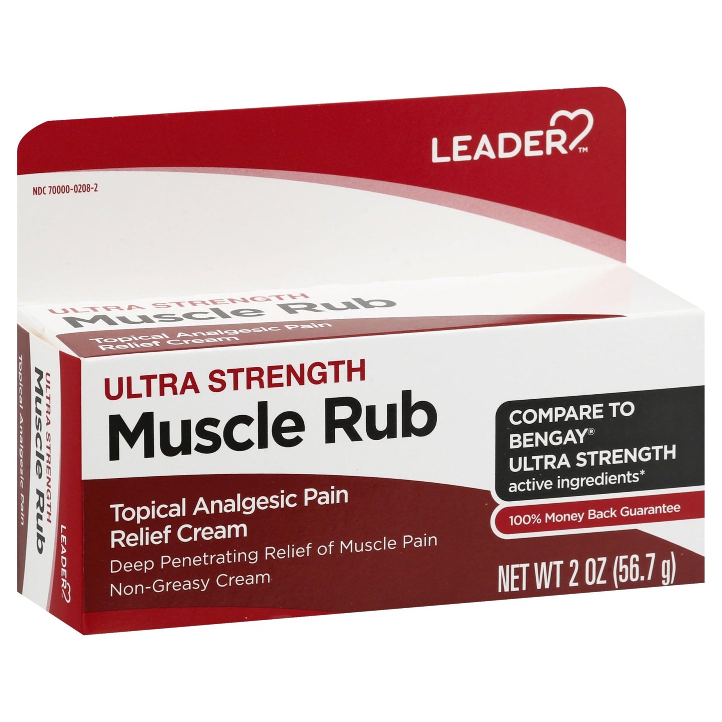 Leader Muscle Rub - Fast-Acting, Deep Penetrating Relief for Sore Muscles and Joints, Minor Arthritis and Back Pain Relief, Non-Greasy Formula Topical Analgesic, Camphor, Menthol & Methyl Salicylate - dailyvitalstore