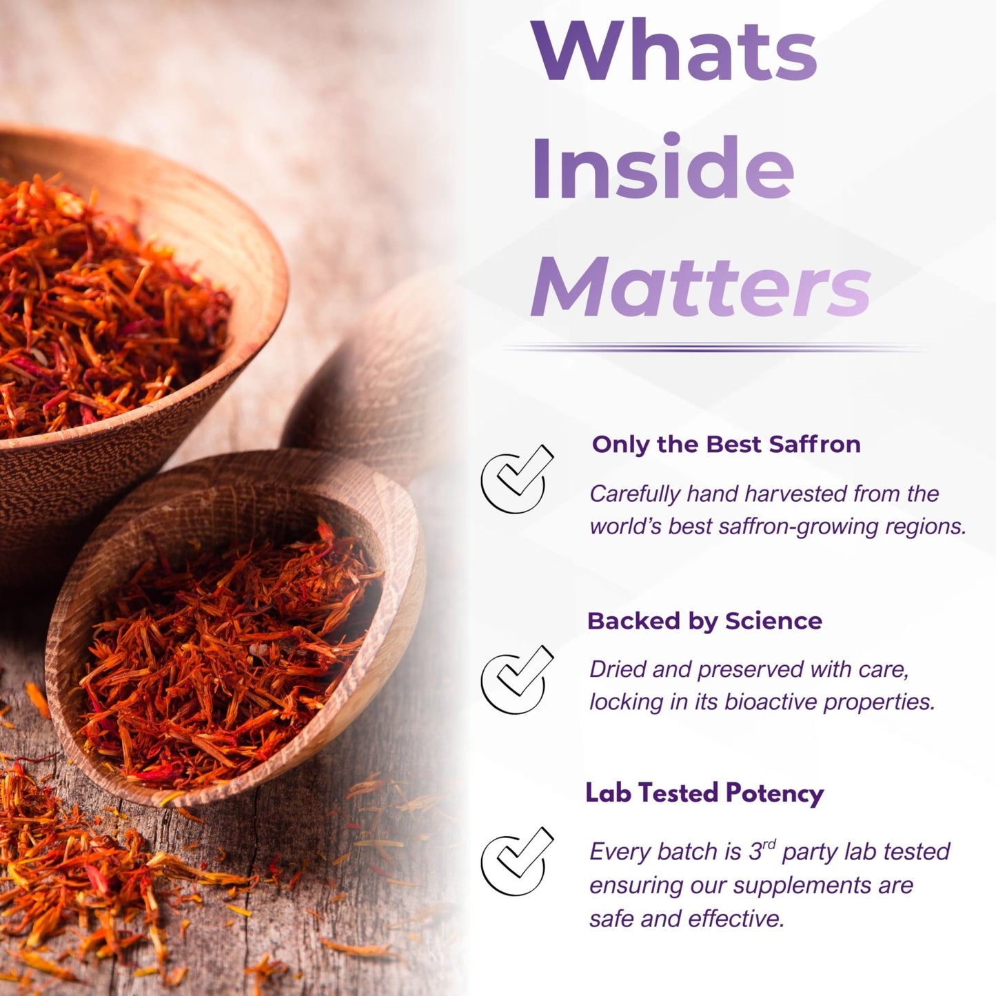 Leah Rose Essentials Saffron Supplement 88.5mg | Mood, Focus, and Stress Support | 60 Premium Saffron Extract Capsules | Made in the USA | 3rd Party Lab Tested | Non-GMO, Vegan, Gluten-Free - dailyvitalstore