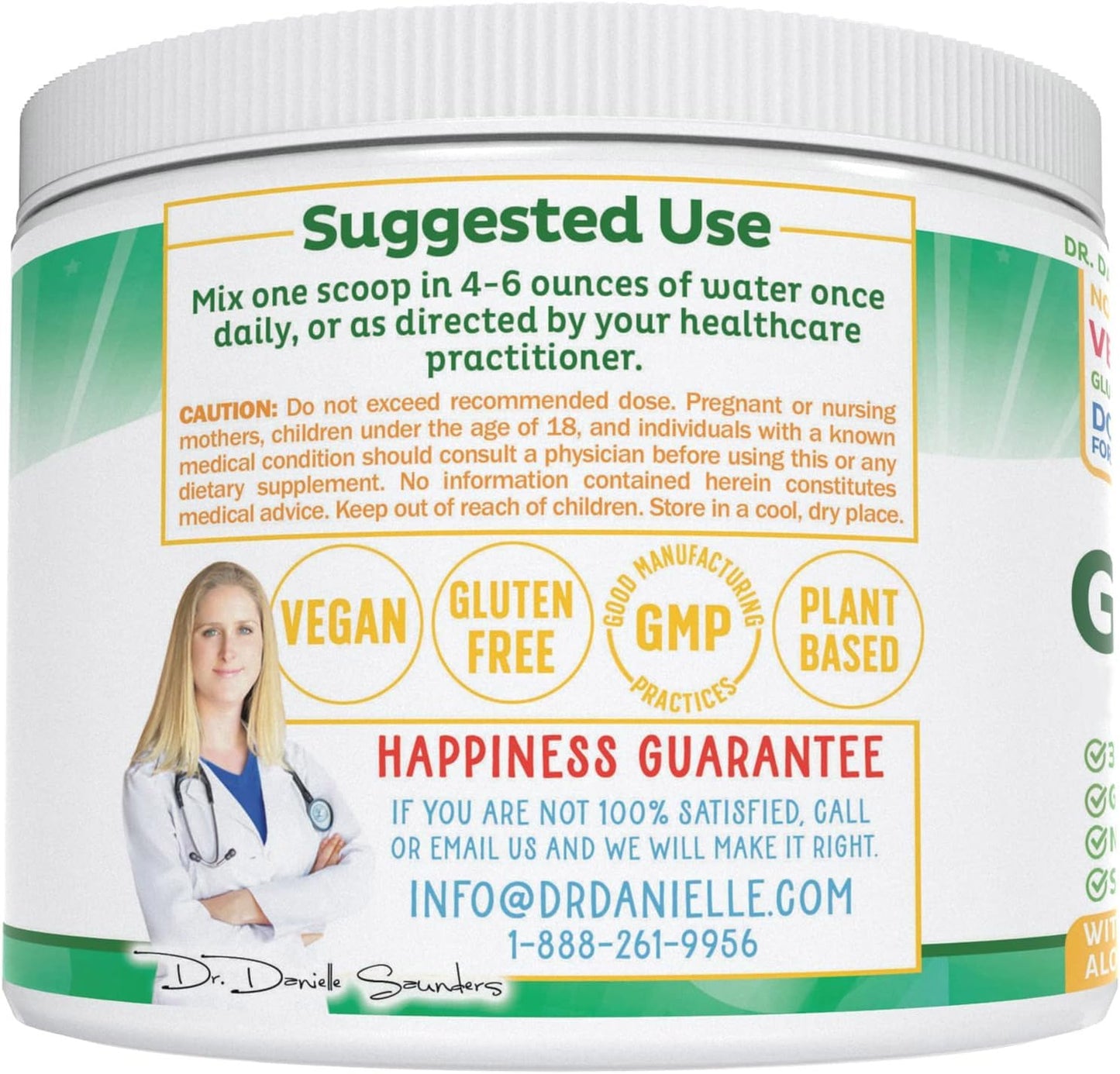 Leaky Gut Support Powder | L-Glutamine Gut Lining Digestive Drink Mix | Gluten-Free Doctor Crafted Botanical Formula | Gut Assist by Dr. Danielle - dailyvitalstore