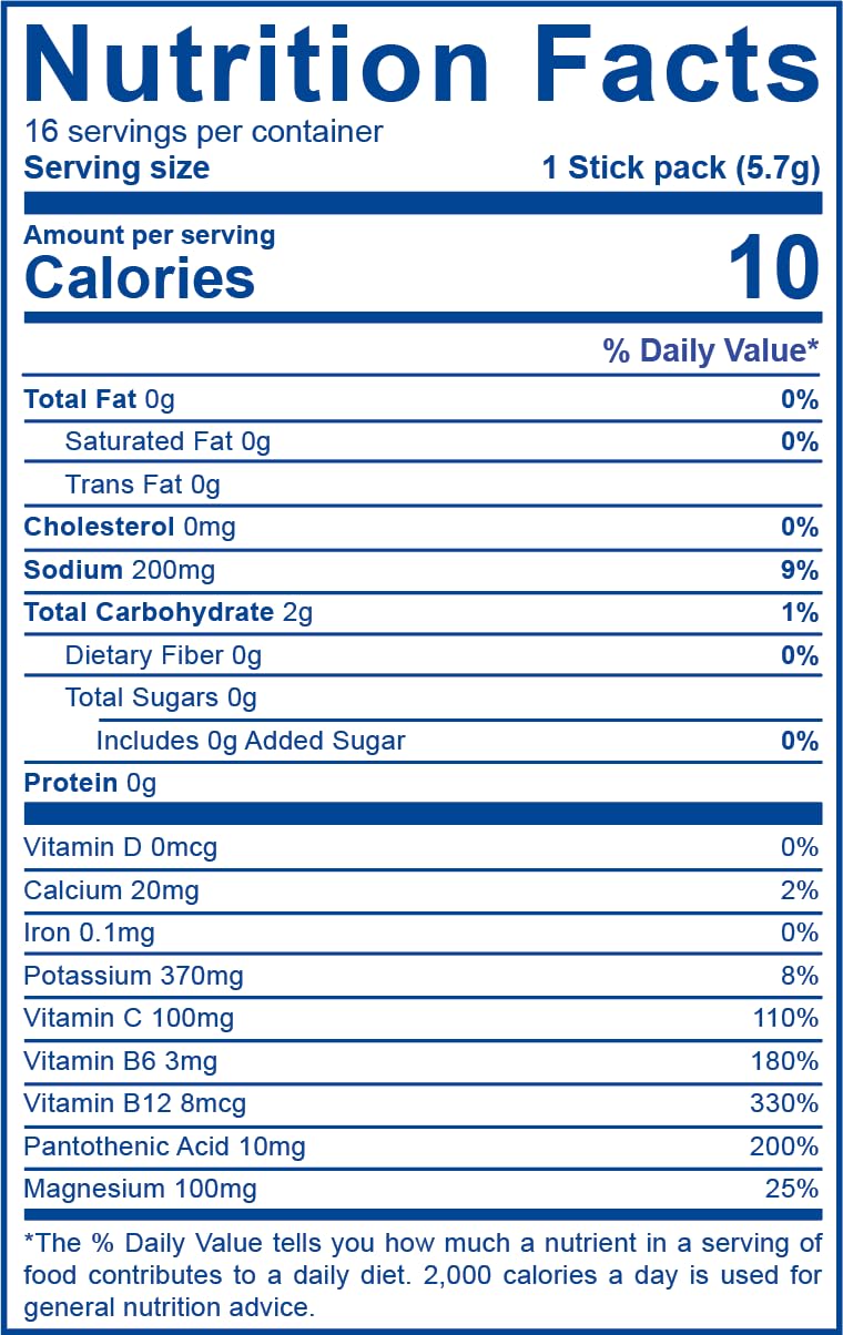 LEAN Hydration Daily Electrolyte Packets Drink Mix | Zero Calories, Zero Sugar Plus Vitamins, Minerals & More | 16 ct (Strawberry Kiwi Melon) - dailyvitalstore