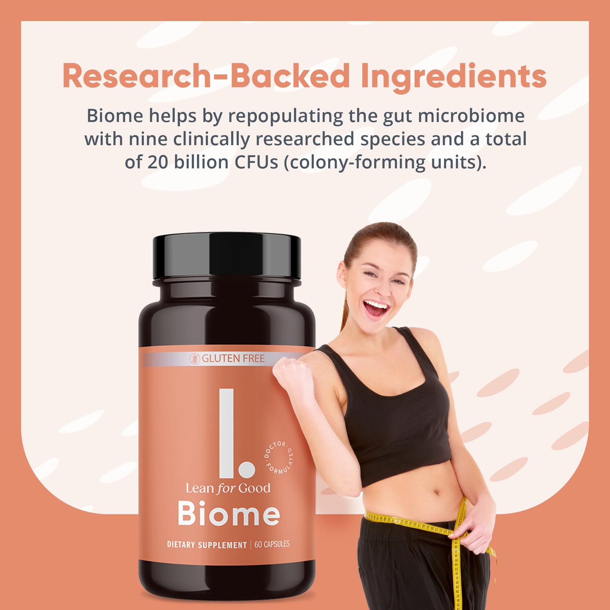 LEANFORGOOD Biome, 9-Strain Probiotic Formula, Supports a Balanced Gut Microbiome, Powerful Gut Probiotics - dailyvitalstore