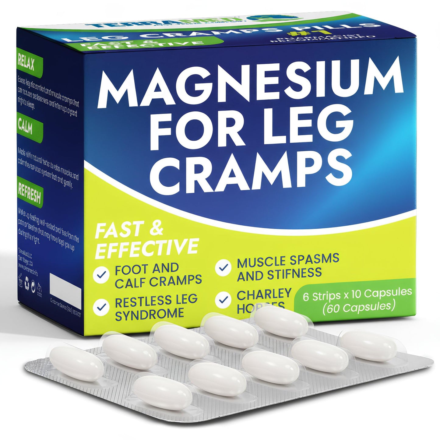Leg Cramp Relief Pills | Pain Relief for Muscle Spasms, Soreness, & Foot and Calf Cramps | Homeopathic Medicine for Restless Legs Syndrome Relief (30 Pills) - dailyvitalstore