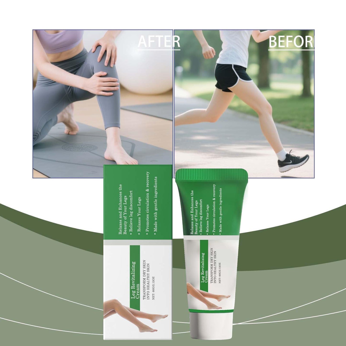 Leg Relief Cream Improves The Feeling Of Soreness And Swelling. Daily Muscle And Joint Care Massage Cream Is Suitable For Sedentary People In The Office To Reli - dailyvitalstore