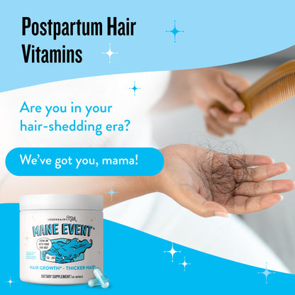 Legendairy Milk Hair Growth Vitamins for Women - Biotin for Hair Growth with Collagen & Lustriva, Hair Loss Products & Supplements for Thinning, Thicker, Fuller, Stronger Skin & Nails, Mane Event™ - dailyvitalstore