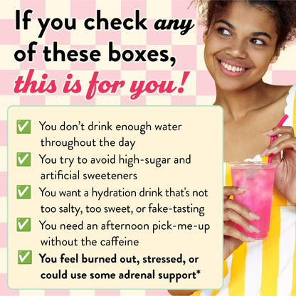 Legendairy Milk She’s Thirsty – Strawberry Lemonade, No Sugar Added Electrolytes Powder Packets–Coconut Water Mix for Women, Instant Hydration Packets, - dailyvitalstore