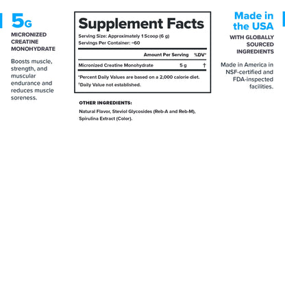 LEGION Micronized Creatine Monohydrate Supplement - Clean Creatine Powder for Muscle Gain & Post Workout Recovery - Micronized Creatine Supplement for Maximum - dailyvitalstore