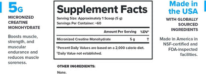 LEGION Micronized Creatine Monohydrate Supplement - Clean Creatine Powder for Muscle Gain & Post Workout Recovery - Micronized Creatine Supplement for Maximum - dailyvitalstore