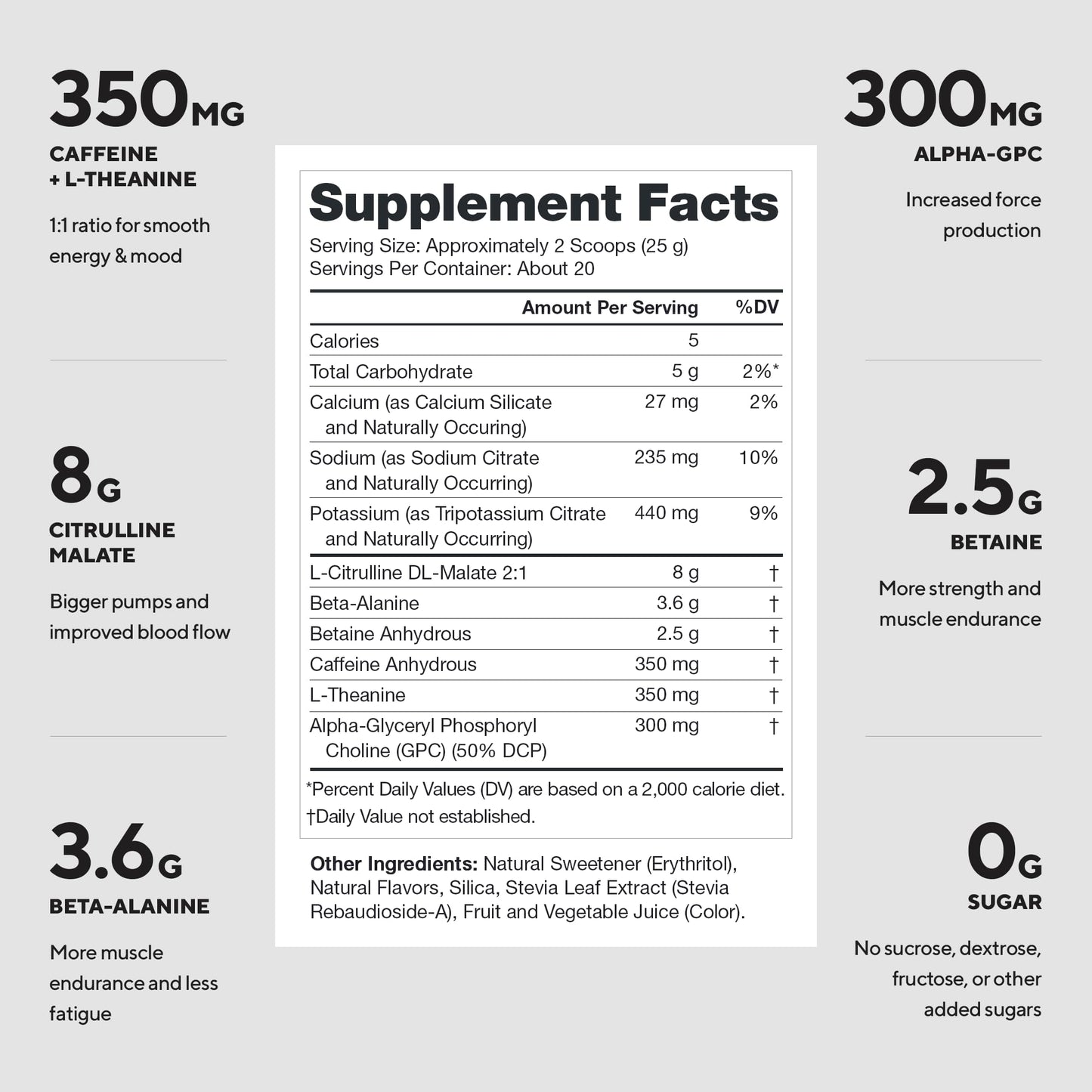 LEGION Pulse Pre Workout Supplement - All Natural Nitric Oxide Preworkout Drink to Boost Energy, Creatine Free, Naturally Sweetened, - dailyvitalstore