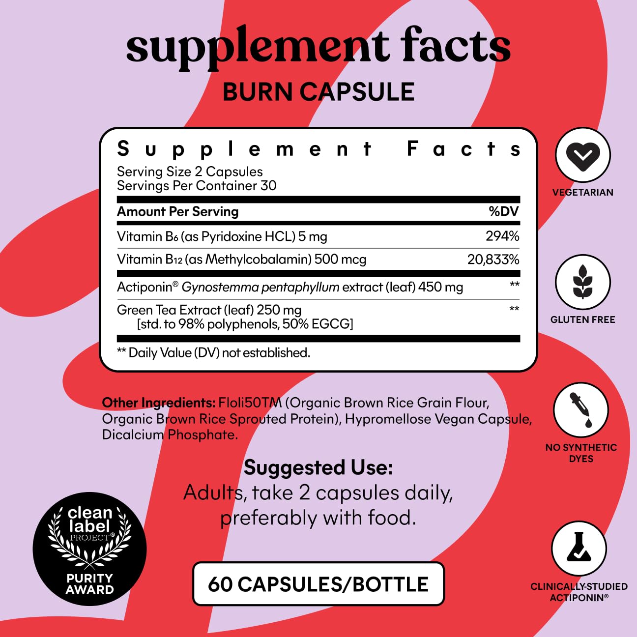 Lemme Burn - Metabolism, Belly Fat Burning + AMPK Activating Supplement for Men & Women w/Clinically Studied Actiponin Gynostemma, Green Tea Extract - dailyvitalstore