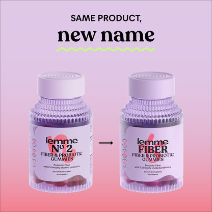 Lemme Fiber & Probiotic Gummies for Adults, Promotes Regularity & Digestive Health, No Sugar Added Strawberry Flavor, 4g Prebiotic Fiber & Clinically - dailyvitalstore