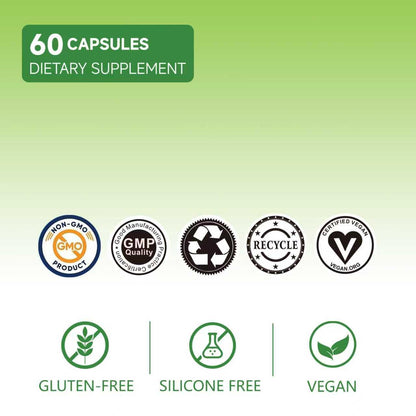LEMON CODE Sea Moss & Black Seed Oil Capsules with Burdock & Bladderwrack & Ashwagandha, Vitamin C&D,Natural Herbal Complex for Daily Balance, Energy & Digestive Support, Vegan, Non-GMO, 60 Capsules - dailyvitalstore