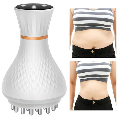 lemonforts Lymphatic Drainage Massager – Portable Cellulite Massage Tool with 19 Intensity Levels for Relaxing Neck, Legs, Arms & Belly - dailyvitalstore