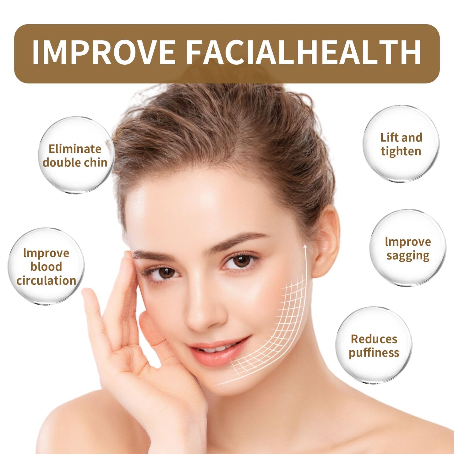 LEPIAOPIAO Upgrade Lymphatic Contour Face Brush,Lymphatic Drainage Brush,Dry Lymphatic Drainage Massager,Ergonomically Designed to Fit The Skin Precisely - dailyvitalstore