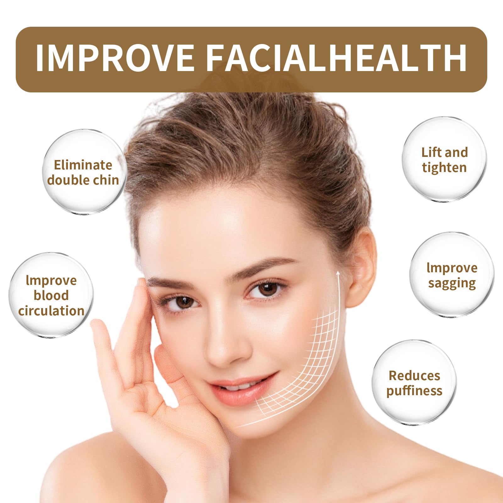 LEPIAOPIAO Upgrade Lymphatic Contour Face Brush,Lymphatic Drainage Brush,Dry Lymphatic Drainage Massager,Ergonomically Designed to Fit The Skin Precisely - dailyvitalstore