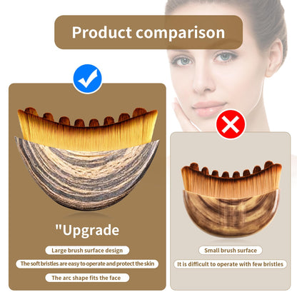 LEPIAOPIAO Upgrade Lymphatic Contour Face Brush,Lymphatic Drainage Brush,Dry Lymphatic Drainage Massager,Ergonomically Designed to Fit The Skin Precisely - dailyvitalstore