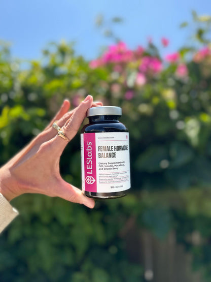 LES Labs Female Hormone Balance Supplement – Hormone Support for Women with Inositol, DIM, Vitex, Chaste Tree, Vitamin B6 & Folate – Menstrual Cycle & Fertility Support – 90 Capsules – Non-GMO - dailyvitalstore