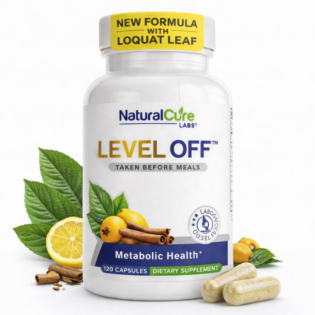 Level Off Glucose Support Supplement – After-Meal Support Formula for Healthy Post-Meal Glucose Response, Plant-Based Capsules for Metabolic Wellness, Vegan & Non-GMO – 120 Count (Pack of 1). - dailyvitalstore