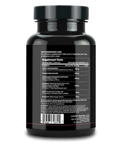 Leviathan Nutrition Joint Support | Helps Repair & Restore Joints for Comfort Mobility, Flexibility, Strength & Joint Health with Boswellia for Hands Back Knee and Joints for Men & Women - 90 Capsules - dailyvitalstore