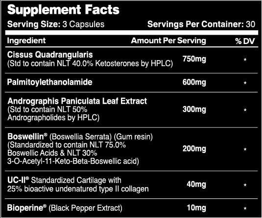 Leviathan Nutrition Joint Support | Helps Repair & Restore Joints for Comfort Mobility, Flexibility, Strength & Joint Health with Boswellia for Hands Back Knee and Joints for Men & Women - 90 Capsules - dailyvitalstore