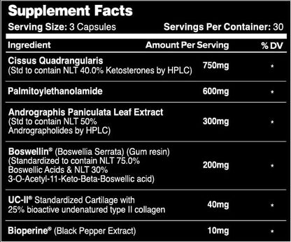 Leviathan Nutrition Joint Support | Helps Repair & Restore Joints for Comfort Mobility, Flexibility, Strength & Joint Health with Boswellia for Hands Back Knee and Joints for Men & Women - 90 Capsules - dailyvitalstore