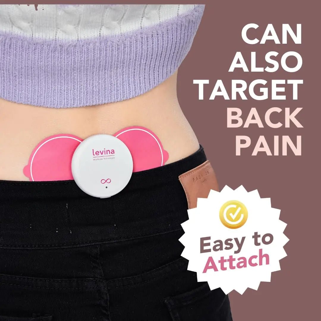 Levina Menstrual Period Relief Device - Wireless TENS Unit and Biocompatible Electrode Pads, Rechargeable, Magnetic Connection, Instant Cramp & PMS Relief, and Drug-Free, FSA HSA Eligible (RS-38) - dailyvitalstore