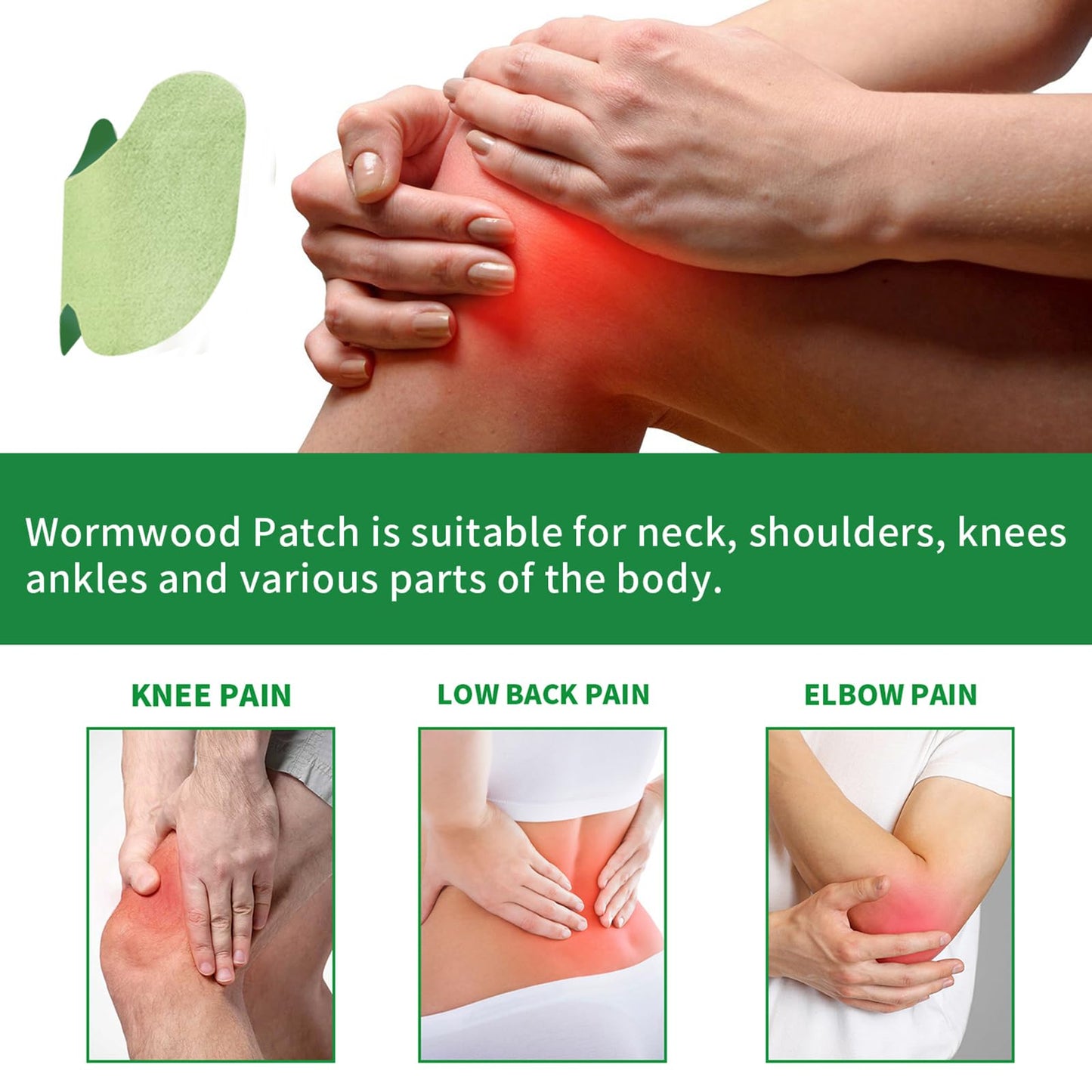 Leytearoo Knee Paches, 48PCS Herbal Knee Patch,Pain Relief Patches,One Pair Knee Sleeves,Long Lasting Relief of Joint - dailyvitalstore