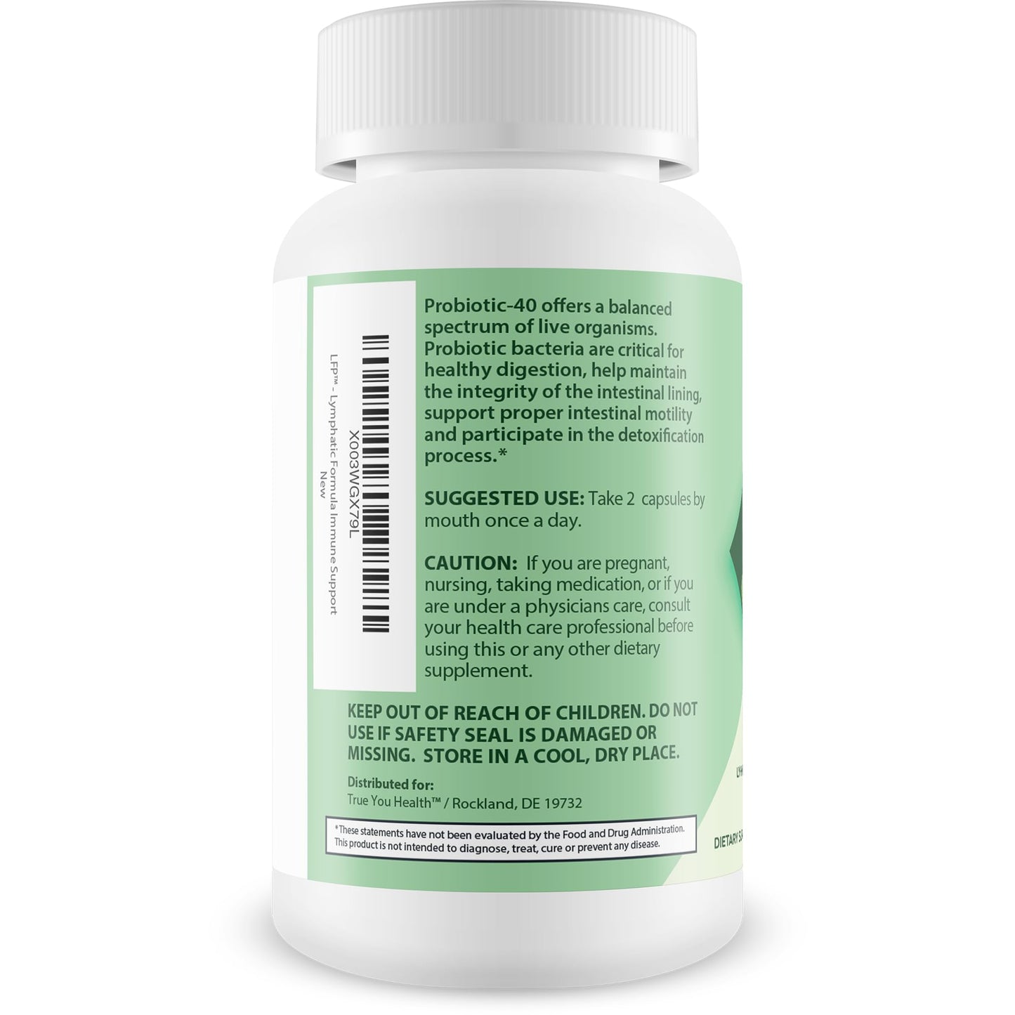 LFP - Lymphatic Formula Pro 2000 Immune Support & Probiotic - Lymphatic Support Supplement to Promote Healthy Immune System & Lymphatic Function - Aid Immune Response, Gut Health, & Overall Health - dailyvitalstore