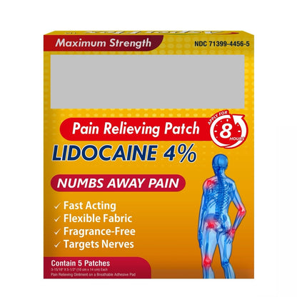 Lidocaine 4% 8-Hour Pain Relief Patch by Akron Pharma - dailyvitalstore