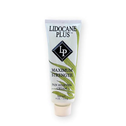Lidocaine Plus 4% Lidocaine Cream Maximum Strength Pain & Itch Relief - Non-Greasy Formula Numbing Cream - Fast Acting Topical Pain Reliever, Soothing Topical Analgesic Aloe Vera Scent - 4 oz - dailyvitalstore