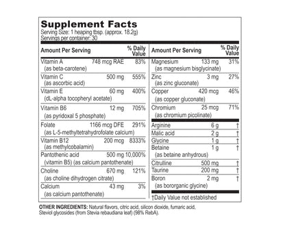 Life Enhancement InnerPower with Stevia |Amino Acids, B Vitamins, Choline, Folate, Minerals, and More | 30 Servings - dailyvitalstore