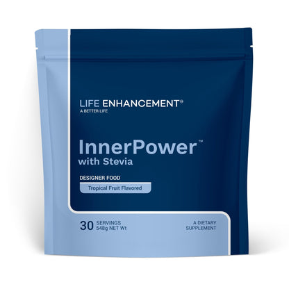 Life Enhancement InnerPower with Stevia |Amino Acids, B Vitamins, Choline, Folate, Minerals, and More | 30 Servings - dailyvitalstore