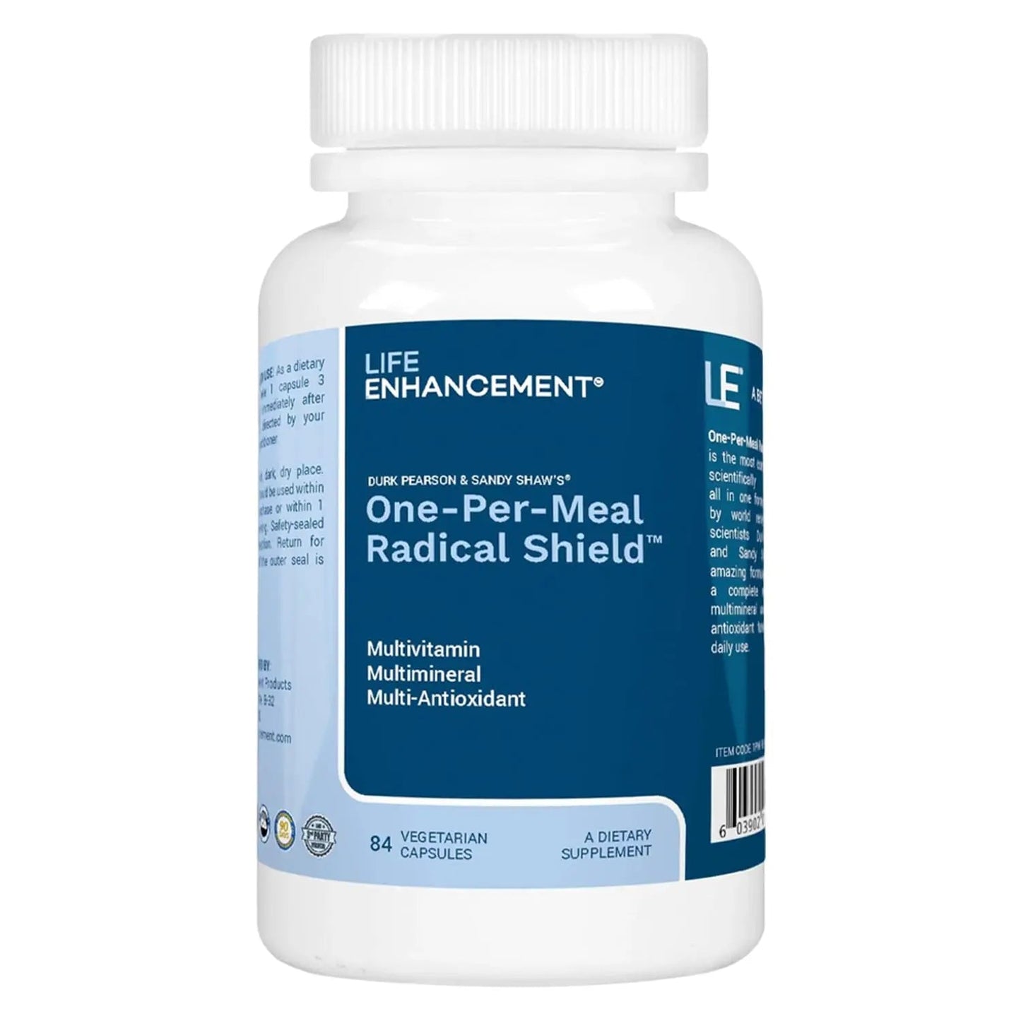 Life Enhancement One-Per-Meal Radical Shield - Multi-Antioxidant, Multivitamin and Multimineral Supplement - 84 Servings - dailyvitalstore