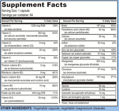 Life Enhancement One-Per-Meal Radical Shield - Multi-Antioxidant, Multivitamin and Multimineral Supplement - 84 Servings - dailyvitalstore