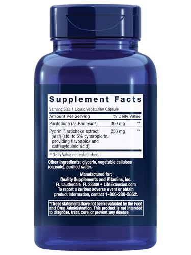 Life Extension CHOL-Support™, Helps Maintain Already Healthy Cholesterol, Heart Health, Artichoke Leaf Extract, Vitamin B5 pantethine, Gluten-Free, Non-GMO, Vegetarian, 60 Capsules - dailyvitalstore