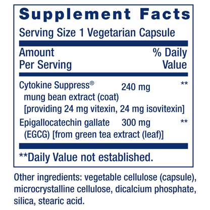 Life Extension Cytokine Suppress with EGCG, 30 Count - dailyvitalstore