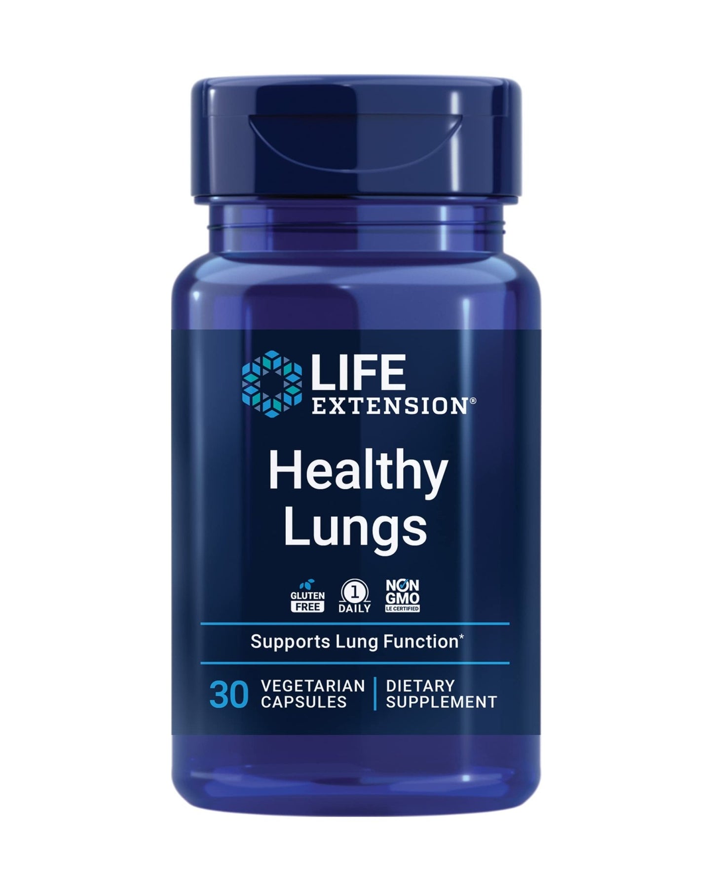 Life Extension Healthy Lungs, Respiratory Supplement, Lung Protection, Boswellia Serrata, Saffron Extract, Once-Daily, Gluten Free, Non-GMO, Vegetarian, 30 Capsules - dailyvitalstore