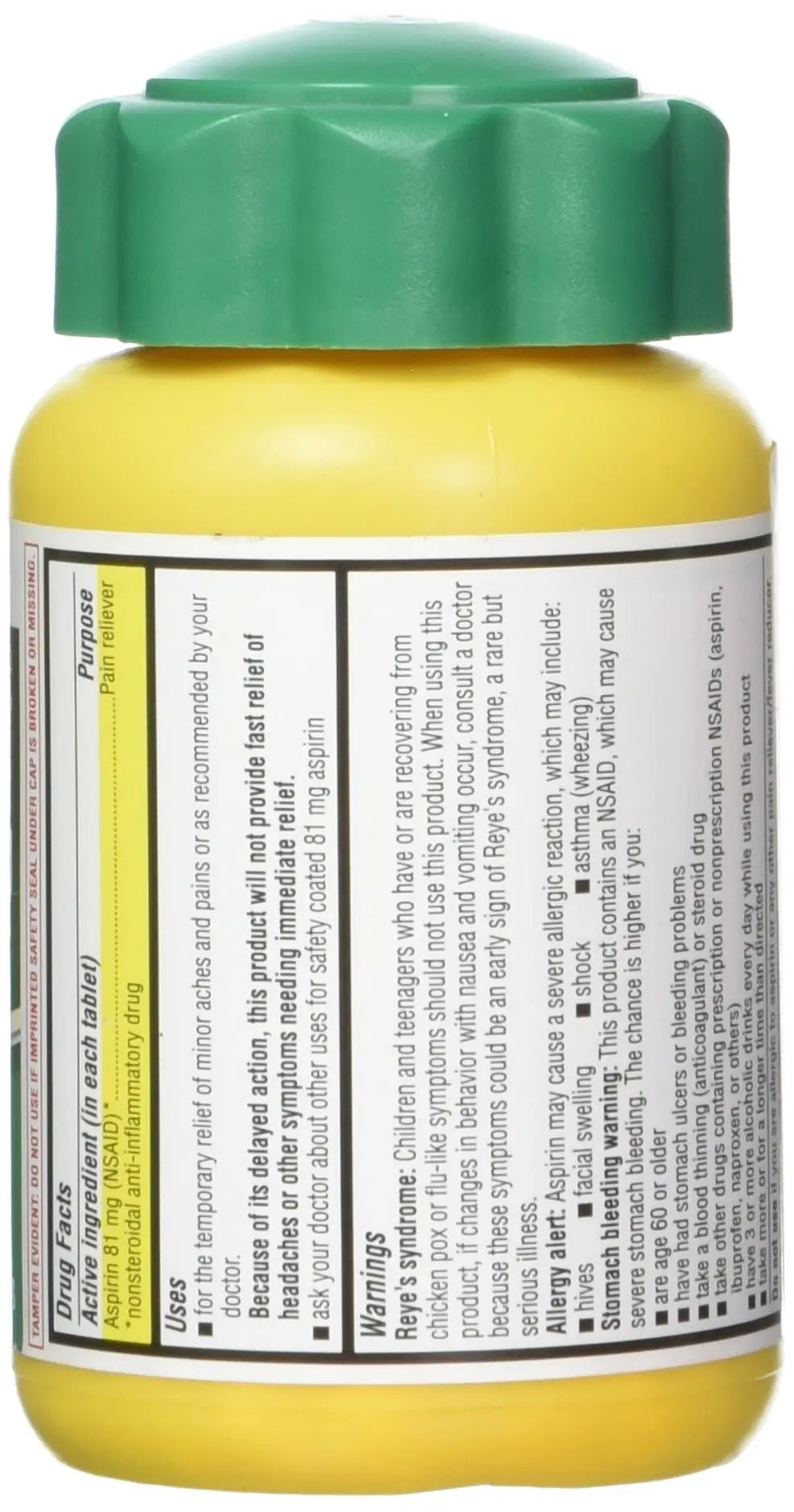 Life Extension Low Dose Aspirin - 81 mg - 300 Enteric Coated Tabs - dailyvitalstore