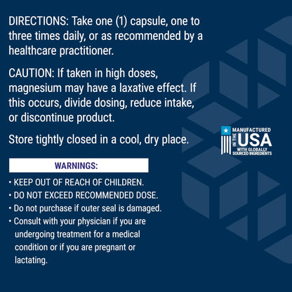 Life Extension Magnesium Caps, 500 mg, Magnesium Oxide, Citrate, and Succinate, Heart Health, Healthy Bones, Metabolism Support, 100 Vegetarian Capsules - dailyvitalstore