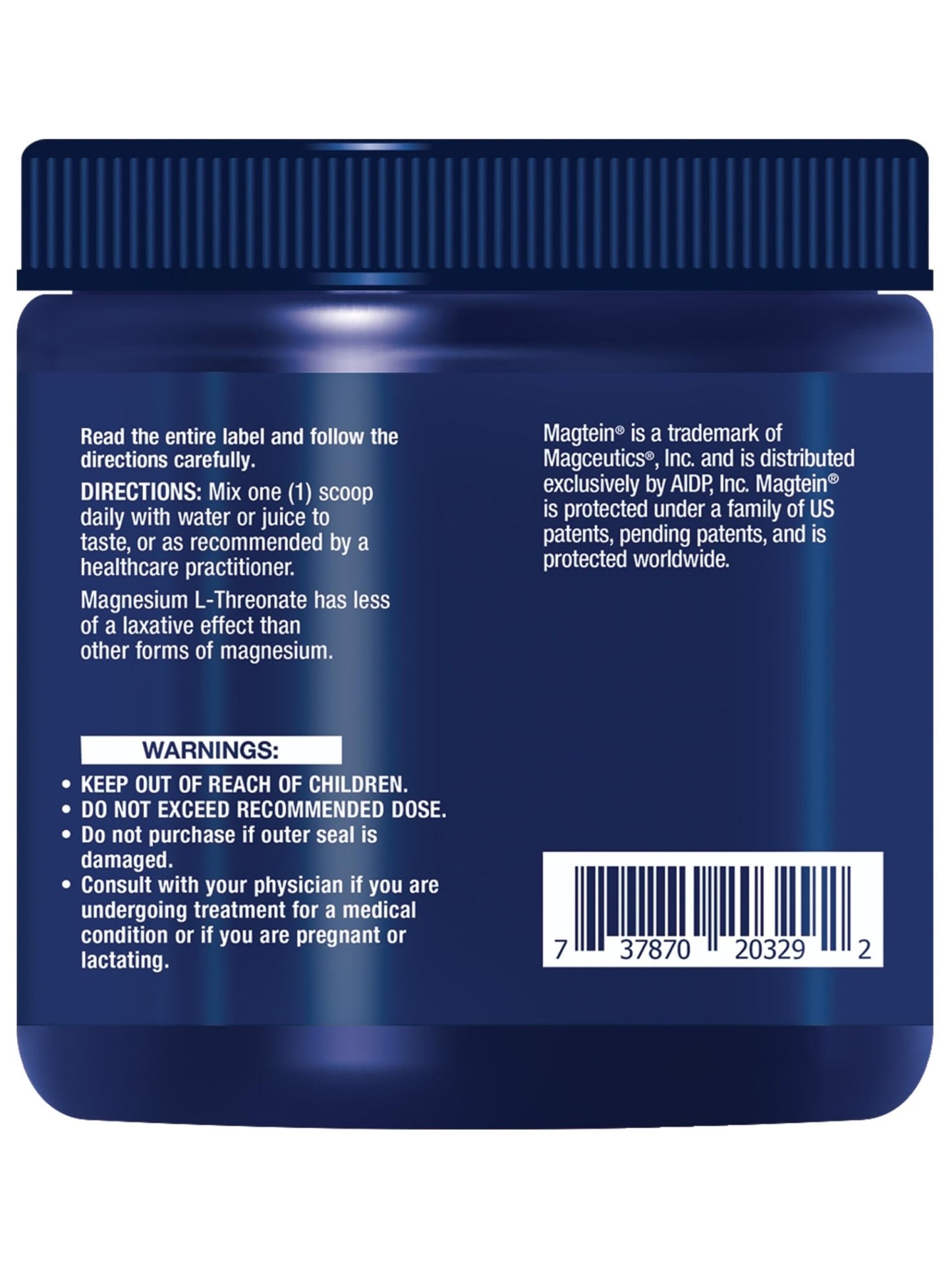 Life Extension Neuro-Mag Magnesium L-Threonate Powder (Tropical Punch) - Ultra-Absorbable Magnesium - Supports Memory, Focus, Cognitive Function & Mood - dailyvitalstore
