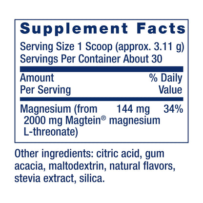 Life Extension Neuro-Mag Magnesium L-Threonate Powder (Tropical Punch) - Ultra-Absorbable Magnesium - Supports Memory, Focus, Cognitive Function & Mood - dailyvitalstore