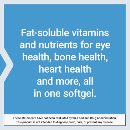 Life Extension Once-Daily Health Booster, Vitamins E, K1 & K2, phospholipids, Fat-Soluble nutrients for Eye Health, Bone Health, Heart Health, Gluten-Free, 1 Daily, Non-GMO, 30 softgels - dailyvitalstore