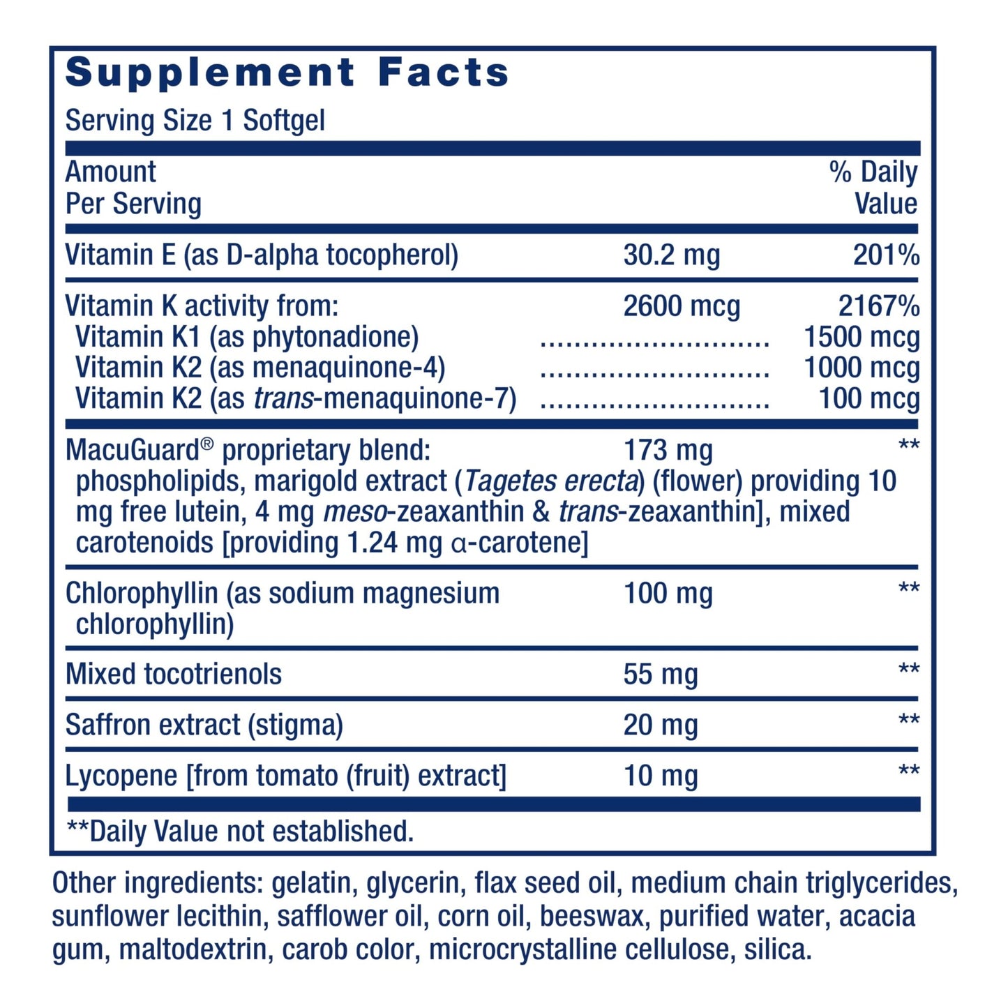 Life Extension Once-Daily Health Booster, Vitamins E, K1 & K2, phospholipids, Fat-Soluble nutrients for Eye Health, Bone Health, Heart Health, Gluten-Free, 1 Daily, Non-GMO, 30 softgels - dailyvitalstore