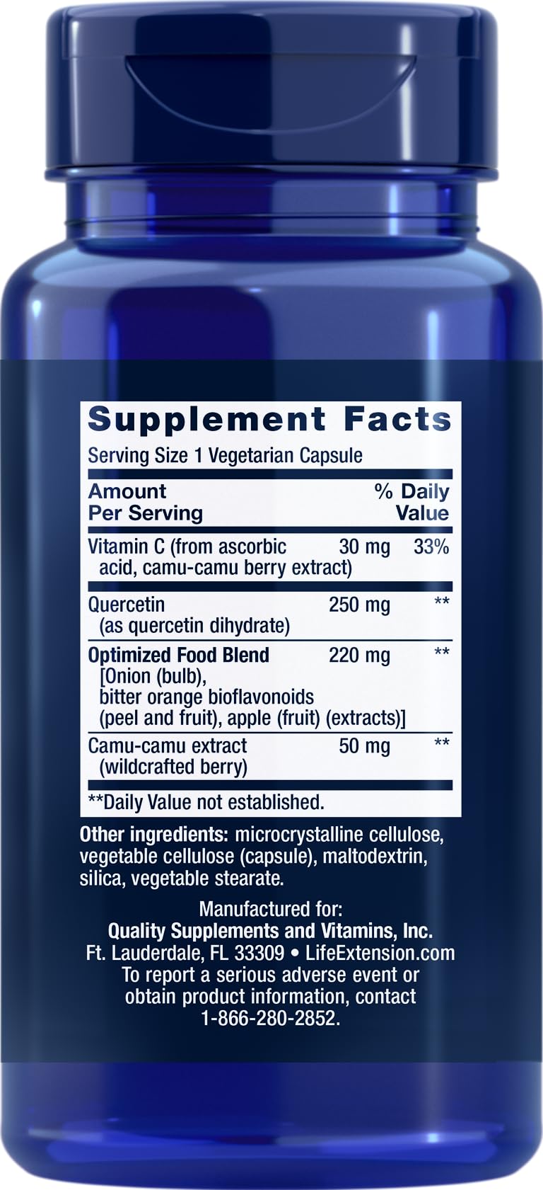 Life Extension Optimized Quercetin Capsules, 60 Vegetarian Capsules (Pack of 3) - dailyvitalstore